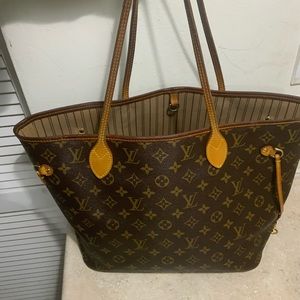 Louis Vuitton Neverfull Mm Brown Shoulder Bag